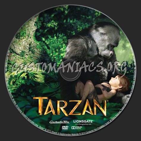 Tarzan (2013) dvd label