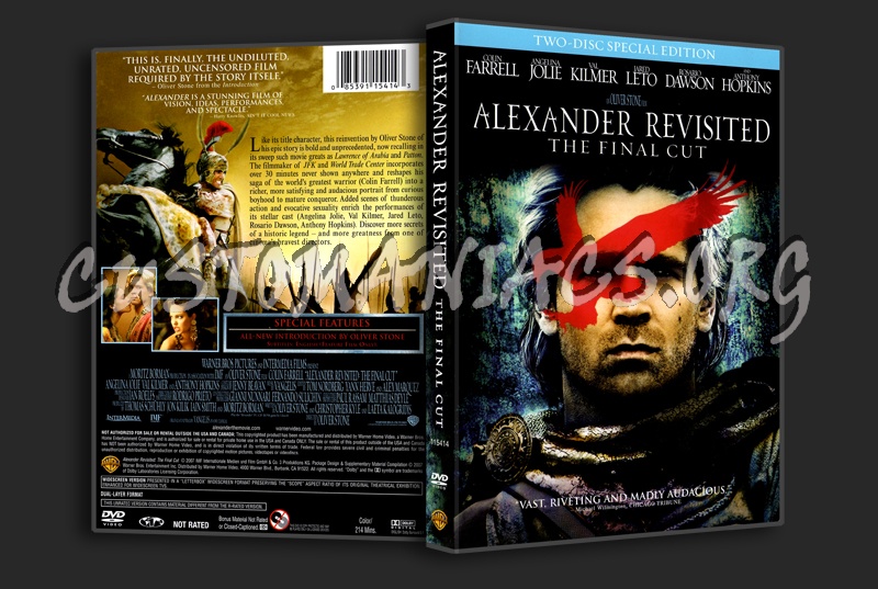Alexander Revisited the Final Cut dvd label