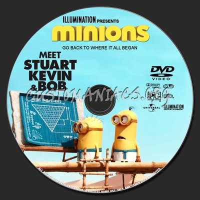 Minions dvd label