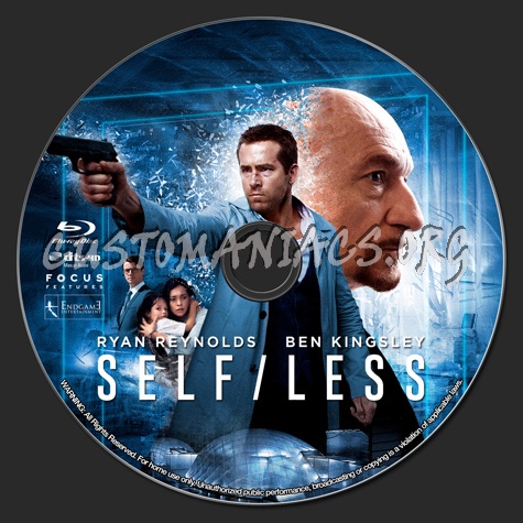 Self/less (2015) blu-ray label