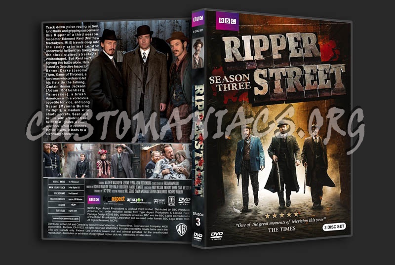Ripper Street - Season 3 dvd cover