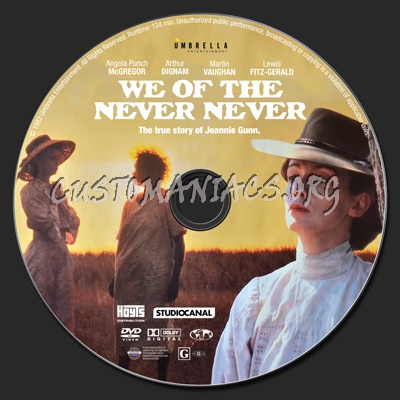 We of the Never Never dvd label