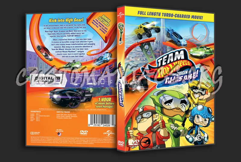 Team Hot Wheels The Origin of Awesome! dvd cover