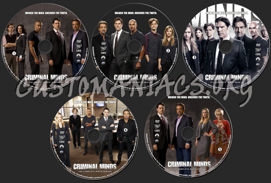 Criminal Minds - Season 9 dvd label