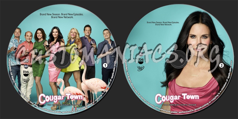 Cougar Town - Season 4 dvd label