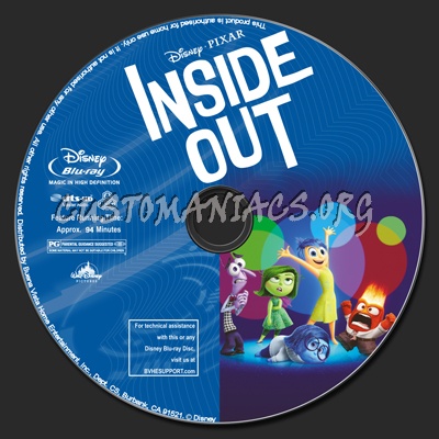 Inside Out (2D+3D) blu-ray label