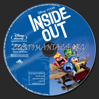 Inside Out (2D+3D) blu-ray label