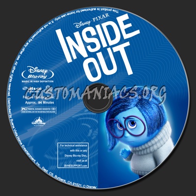 Inside Out (2D+3D) blu-ray label