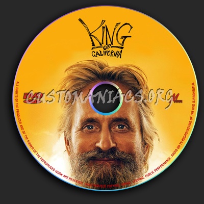 King of California dvd label