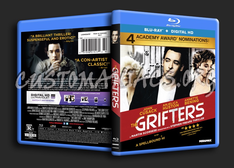 The Grifters blu-ray cover