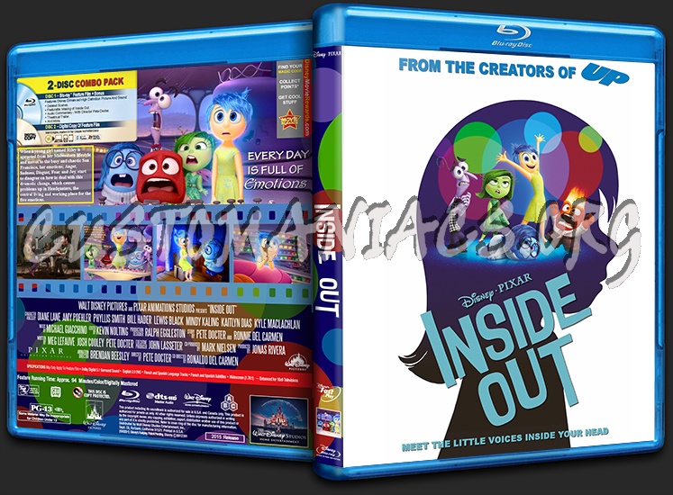 Inside Out blu-ray cover - DVD Covers & Labels by Customaniacs, id ...