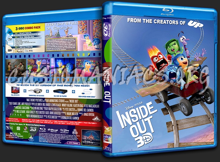 Inside Out 3D blu-ray cover