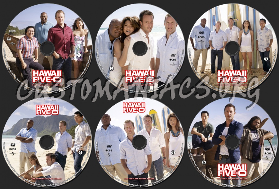 Hawaii Five-O - Season 4 dvd label