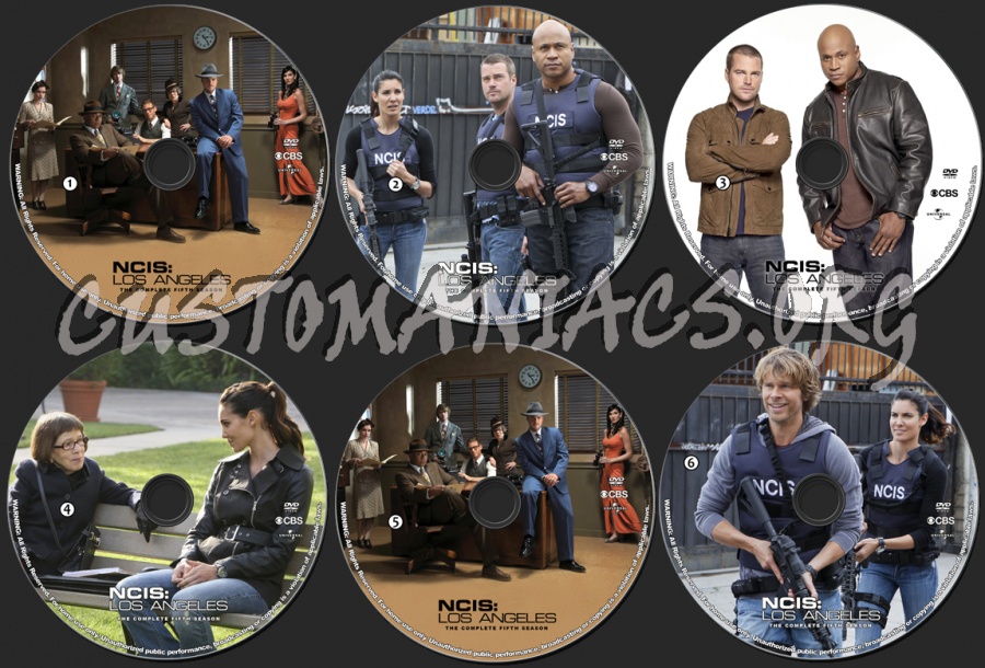NCIS Los Angeles - Season 5 dvd label
