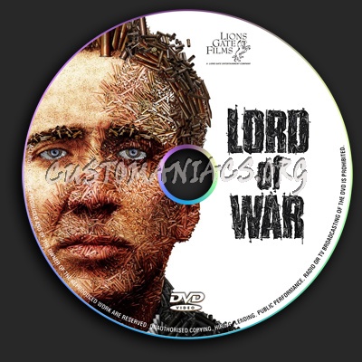 Lord of War dvd label