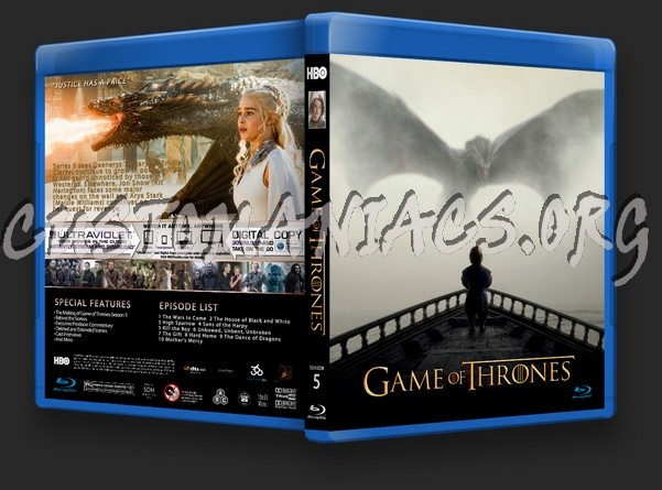 Game of Thrones Season 5 blu-ray cover