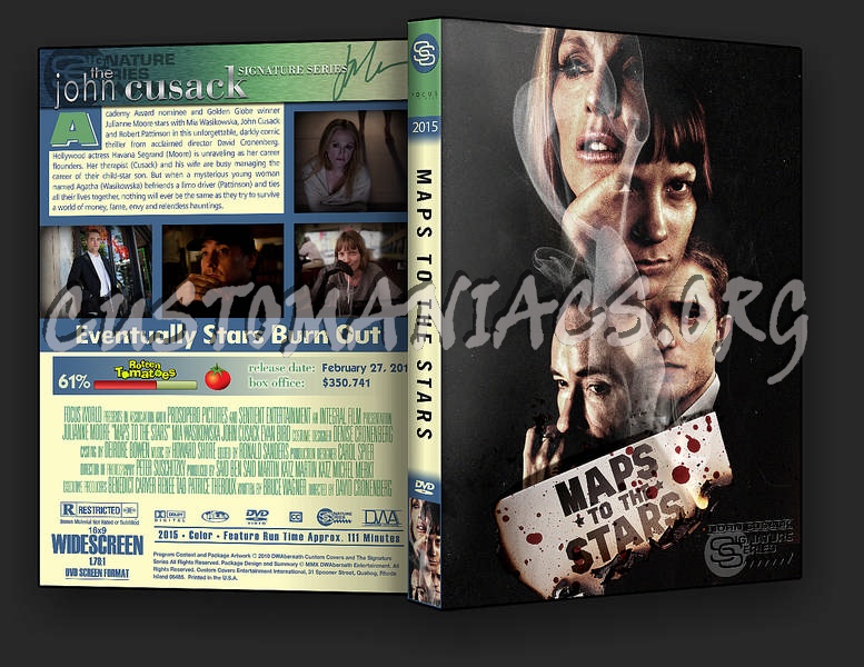 Maps to the Stars dvd cover
