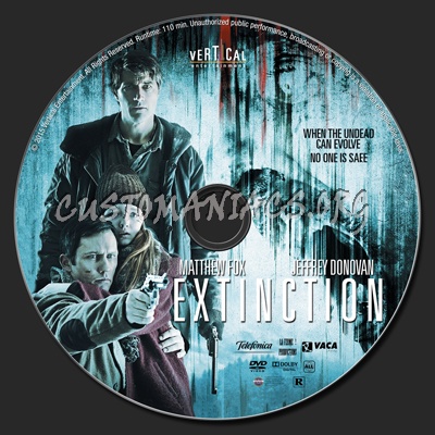 Extinction (2015) dvd label