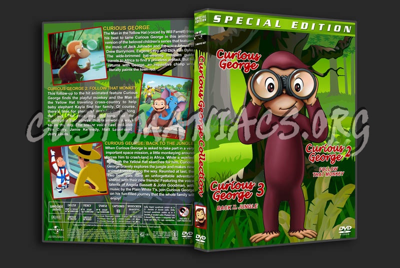 Curious George Triple Feature dvd cover