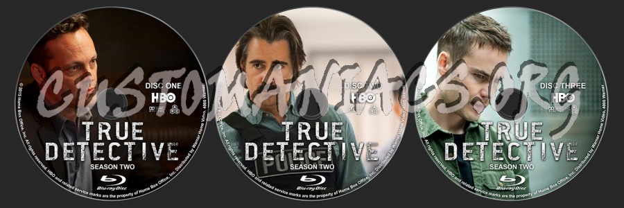 True Detective: Season Two blu-ray label