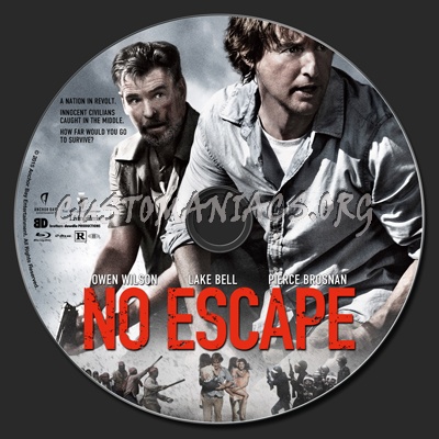 No Escape (2015) blu-ray label
