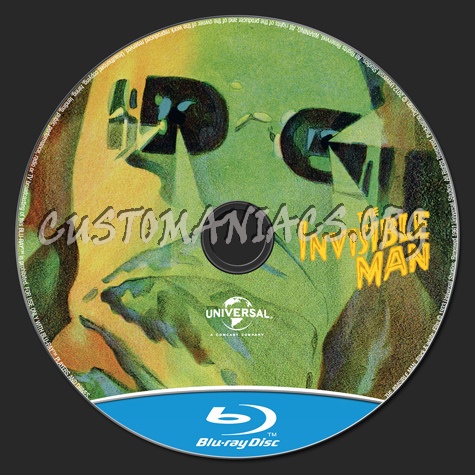 The Invisible Man (1933) blu-ray label