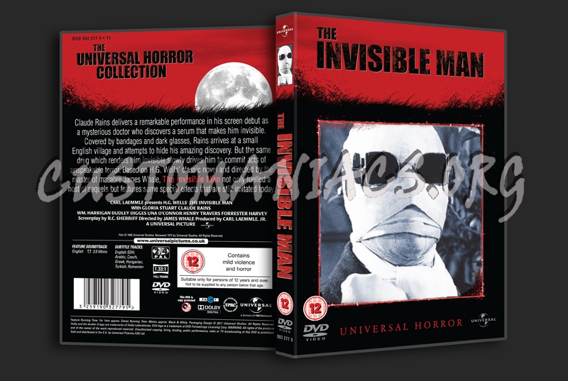 The Invisible Man (1933) dvd cover