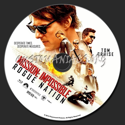 Mission: Impossible - Rogue Nation blu-ray label