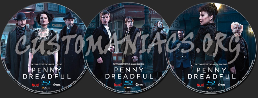 Penny Dreadful Season 2 blu-ray label