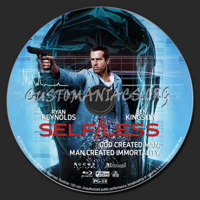 Self/less blu-ray label