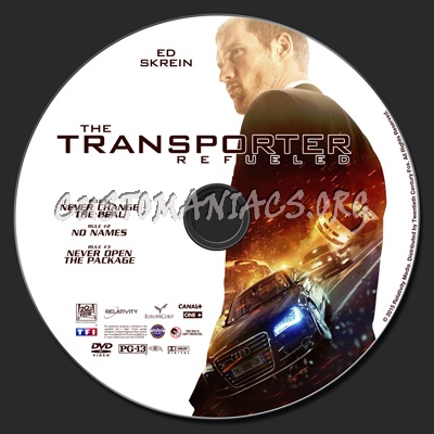 The Transporter Refueled dvd label