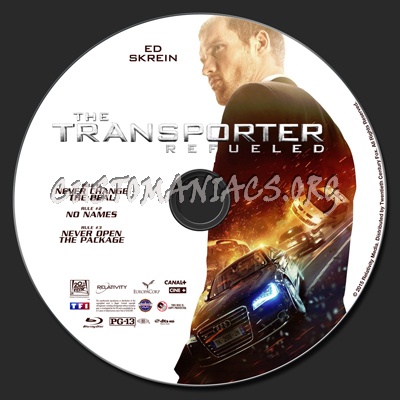 The Transporter Refueled blu-ray label