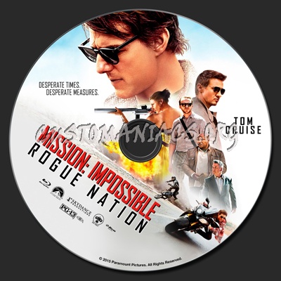 Mission: Impossible - Rogue Nation blu-ray label