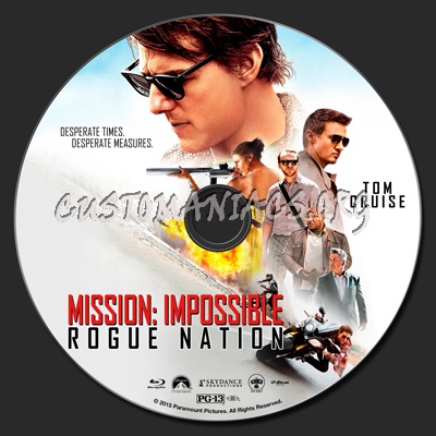 Mission: Impossible - Rogue Nation blu-ray label