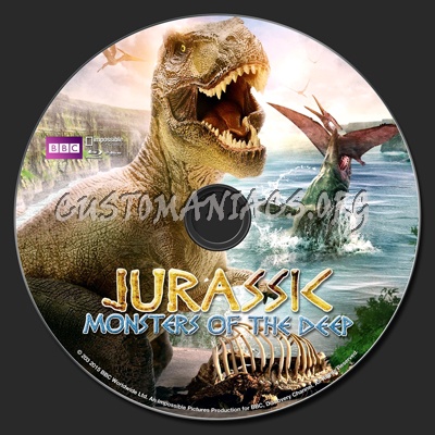 Jurassic Monsters Of The Deep blu-ray label