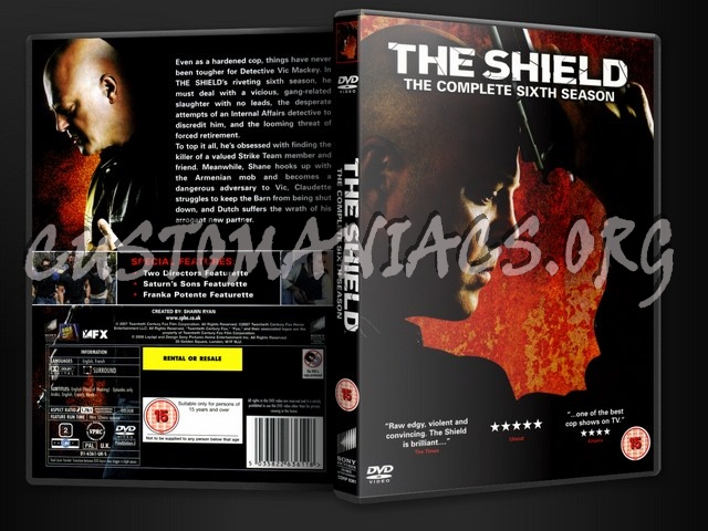 The Shield Season 6 dvd cover