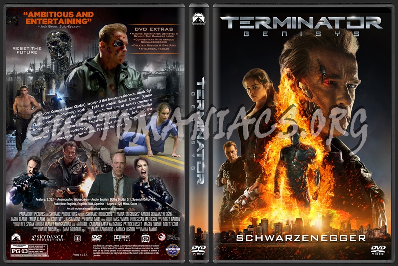 Terminator Genisys dvd cover