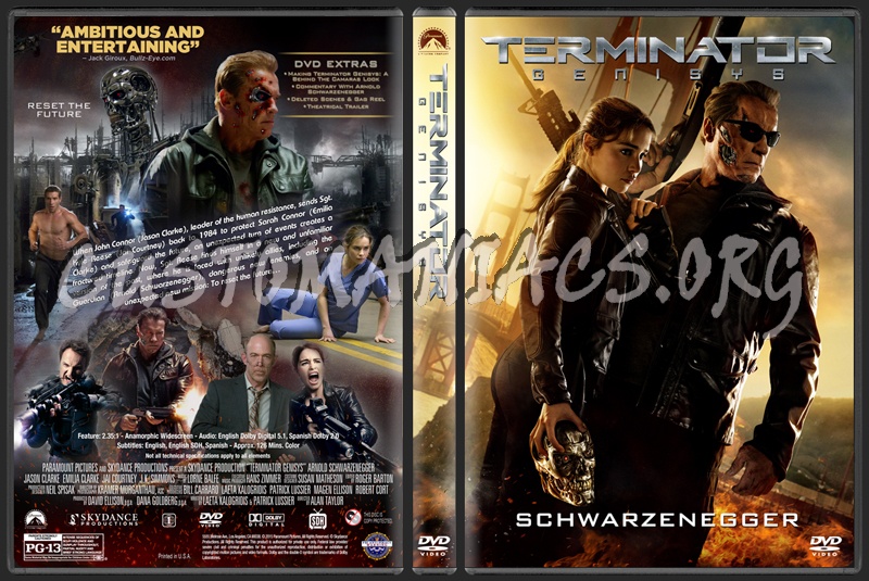 Terminator Genisys dvd cover