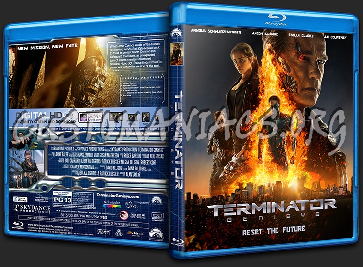 Terminator Genisys blu-ray cover