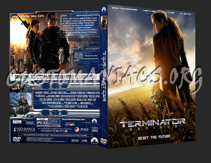 Terminator Genisys dvd cover