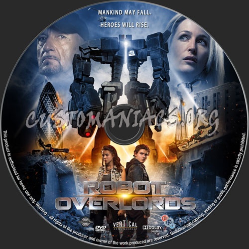 Robot Overlords dvd label
