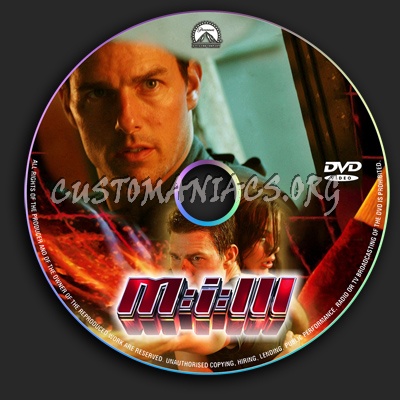 Mission Impossible 3 dvd label