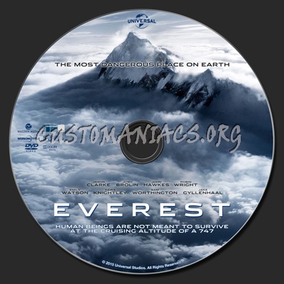 Everest (2015) dvd label