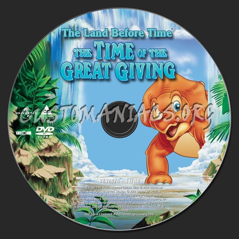 The Land Before Time 03 The Time of the Great Giving dvd label