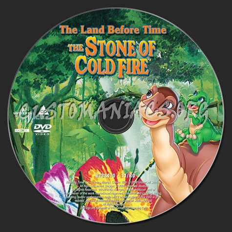 The Land Before Time 07 The Stone of Cold Fire dvd label