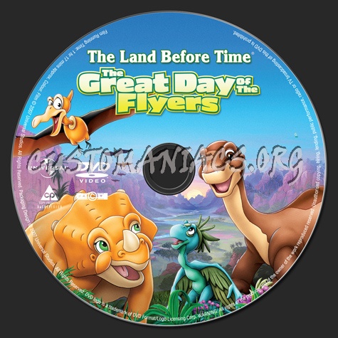 The Land Before Time 12 The Great Day of the Flyers dvd label