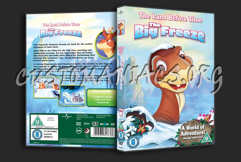The Land Before Time  08 The Big Freeze dvd cover