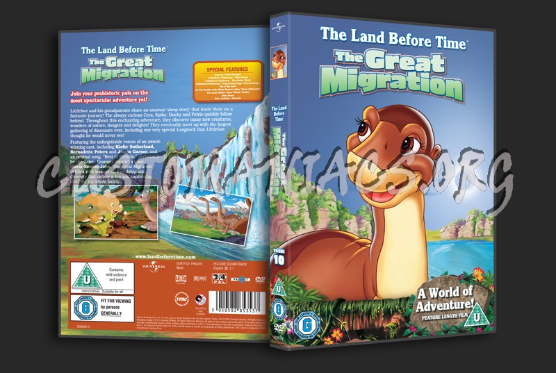 The Land Before Time 10 The Great Migration dvd cover