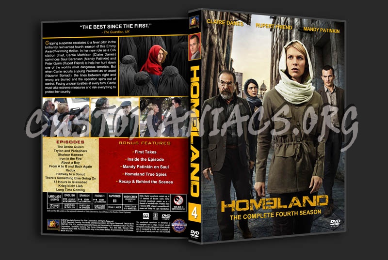 Homeland - Season 4 dvd cover