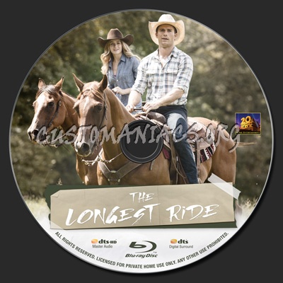 The Longest Ride blu-ray label